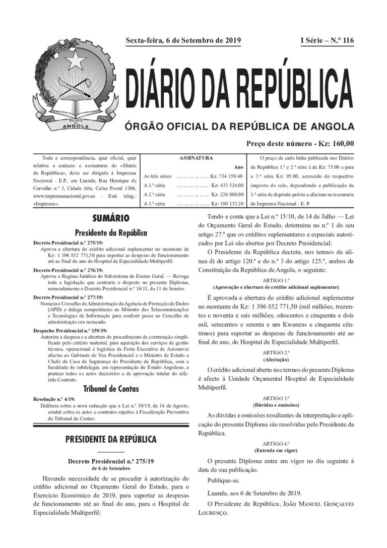 Regime Jurídico do Subsistema de Ensino Geral